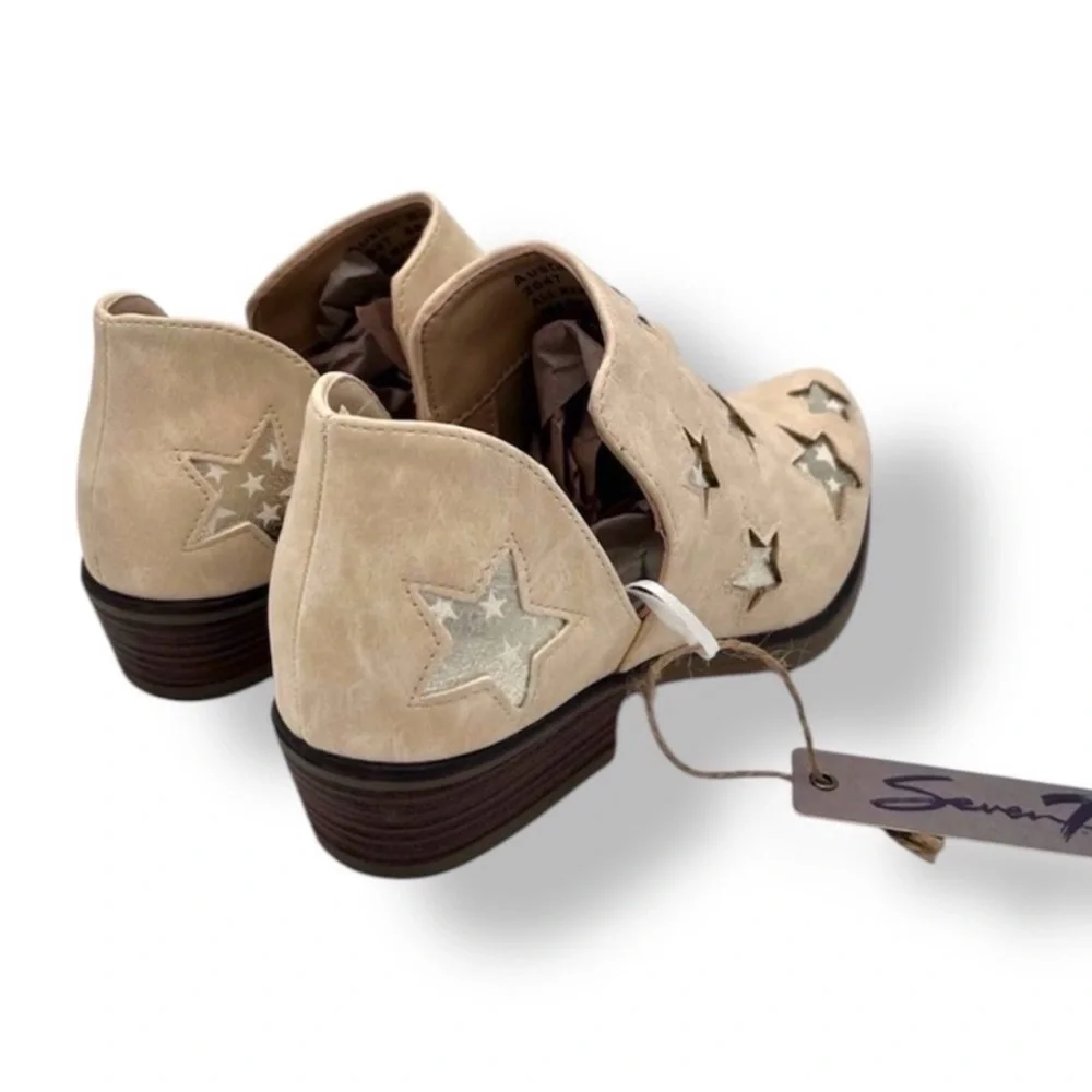 Star-Embellished Booties • New in Box • Seven 7